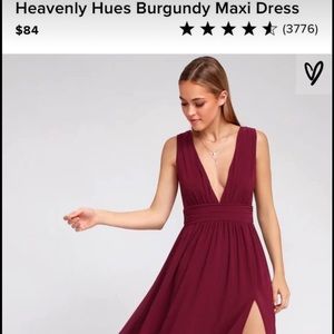 Heavenly Hues Burgundy Maxi Dress